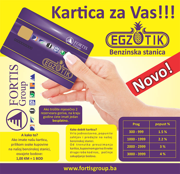 Kartica za Vas - Egzotik